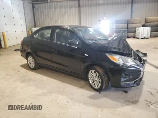2021 Mitsubishi Mirage ES with VIN ML32FUFJ7MHF01625, listed as a Copart auction lot 49627245 with Not provided miles and Salvage title. Bid and sale history available at DreamBid. Image 4.