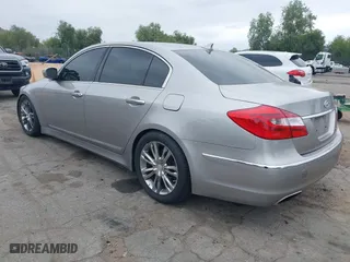 2012 Hyundai Genesis 4.6L with VIN KMHGC4DF6CU163515, listed as a IAAI auction lot 42077647 with 243,818 mi miles. Bid and sale history available at carsss.com. Image 3.