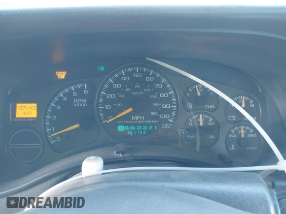 2000 Chevrolet Silverado 1500 LS with VIN 2GCEK19T7Y1200537, listed as a IAAI auction lot 41503486 with 191,143 mi miles. Bid and sale history available at carsss.com. Image 7.