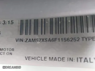 2015 Maserati Ghibli with VIN ZAM57XSA6F1156252, listed as a IAAI auction lot 41530186 with 84,417 mi miles. Bid and sale history available at carsss.com. Image 9.