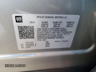 2025 Cadillac XT4 FWD Premium Luxury with VIN 1GYFZCR45SF115517, listed as a Copart auction lot 83263184 with 2,328 mi miles and Salvage title. Bid and sale history available at DreamBid. Image 14.