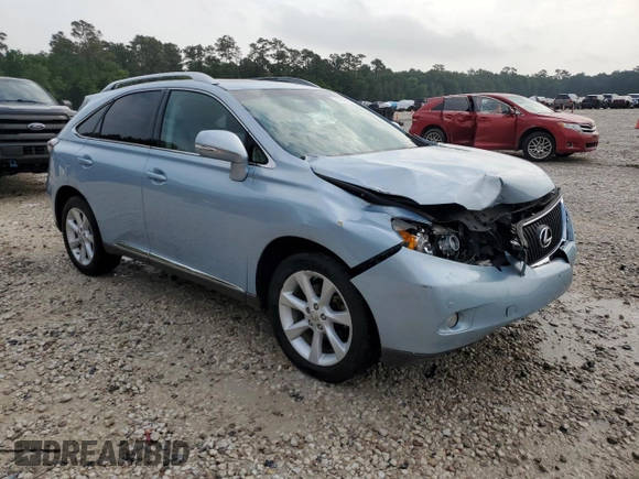 2012 Lexus RX 350 with VIN 2T2ZK1BA0CC074845, listed as a Copart auction lot 53956635 with 206,838 mi miles and Salvage Title. Bid and sale history available at DreamBid. Image 4.