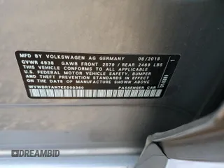 2019 Volkswagen Arteon SE z VIN WVWBR7AN7KE000360, wystawiony jako Copart lot #69217423 z przebiegiem 28 694 mil mil oraz . Historia ofert i sprzedaży dostępna na DreamBid. Obrazek 14.