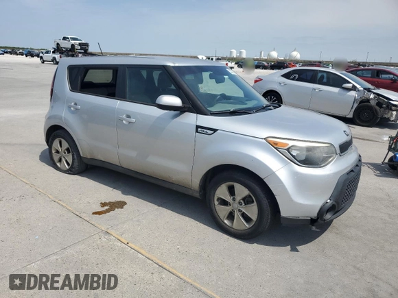 2015 Kia Soul with VIN KNDJN2A26F7796352, listed as a Copart auction lot 53235535 with 0 mi miles and Salvage Title. Bid and sale history available at carsss.com. Image 4.
