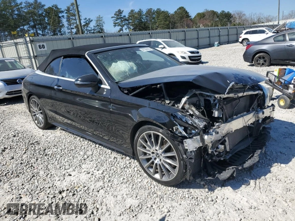 2017 Mercedes-Benz C 300 with VIN WDDWK4JB3HF541585, listed as a Copart auction lot 47326165 with 57,017 mi miles and Salvage Title. Bid and sale history available at DreamBid. Image 4.