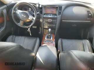 2014 Infiniti QX70 with VIN JN8CS1MU7EM450274, listed as a Copart auction lot 42516735 with 173,483 mi miles and Salvage Title. Bid and sale history available at DreamBid. Image 8.