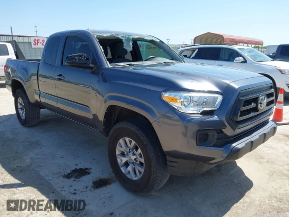 2020 Toyota Tacoma SR with VIN 3TYRX5GNXLT002488, listed as a IAAI auction lot 41973584 with 76,169 mi miles and . Bid and sale history available at DreamBid. Image 1.
