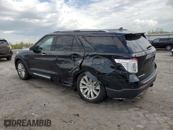 2022 Ford Explorer Limited with VIN 1FMSK8FH1NGB65774, listed as a Copart auction lot 53187045 with 18,464 mi miles and Salvage title. Bid and sale history available at DreamBid. Image 2.