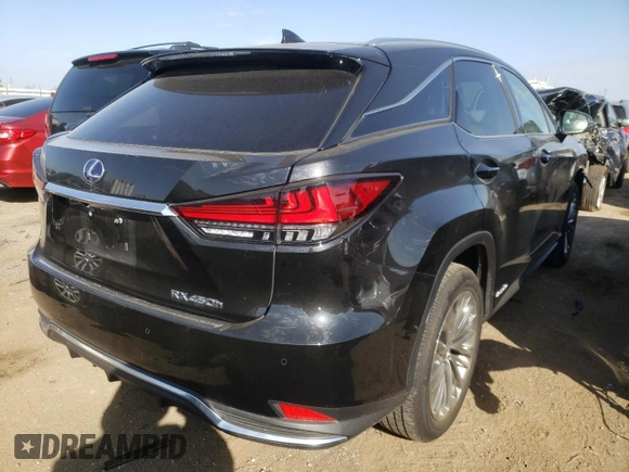 2022 Lexus RX with VIN 2T2JGMDAXNC075517, listed as a Copart auction lot 64280452 with 15,789 mi miles. Bid and sale history available at carsss.com. Image 4.
