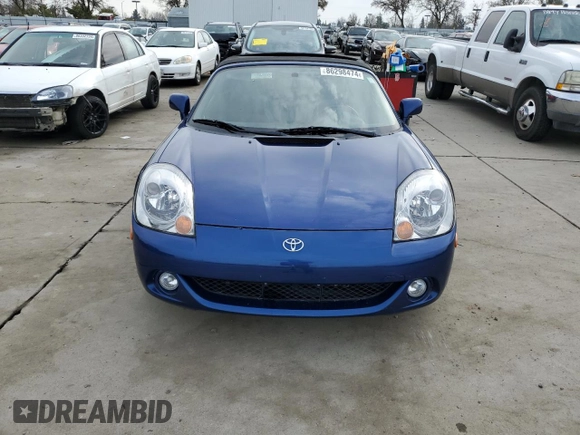 2003 Toyota MR2 z VIN JTDFR320530065705, wystawiony jako Copart lot #86298474 z przebiegiem 103 268 mil mil oraz Szkoda całkowita • Salvage title. Historia ofert i sprzedaży dostępna na DreamBid. Obrazek 5.