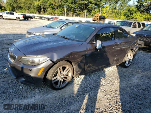 2016 BMW 2 Series 228i xDrive with VIN WBA1G9C55GV598656, listed as a Copart auction lot 68851973 with 111,548 mi miles. Bid and sale history available at carsss.com. Image 1.