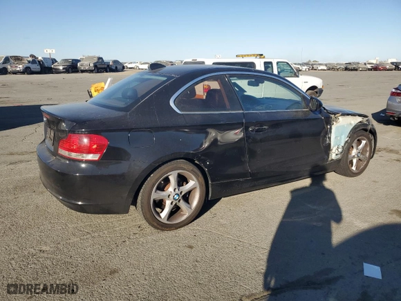2011 BMW 1 Series 128i with VIN WBAUP9C50BVL90318, listed as a Copart auction lot 78231264 with 132,459 mi miles and Salvage Title. Bid and sale history available at carsss.com. Image 3.