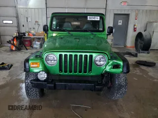 2002 Jeep Wrangler Sport with VIN 1J4FA49S72P701075, listed as a Copart auction lot 66894914 with 169,971 mi miles and Salvage Title. Bid and sale history available at carsss.com. Image 5.