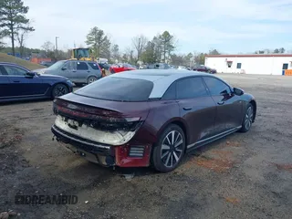 2022 Lucid Air Grand Touring with VIN 50EA1GBA8NA004892, listed as a IAAI auction lot 41553074 with 36,111 mi miles. Bid and sale history available at carsss.com. Image 4.
