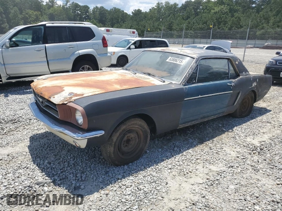 1965 Ford Mustang z VIN 5F07T265508, wystawiony jako Copart lot #63886215 z przebiegiem 9 270 mil mil oraz Czysty tytuł • Clean title. Historia ofert i sprzedaży dostępna na DreamBid. Obrazek 1.