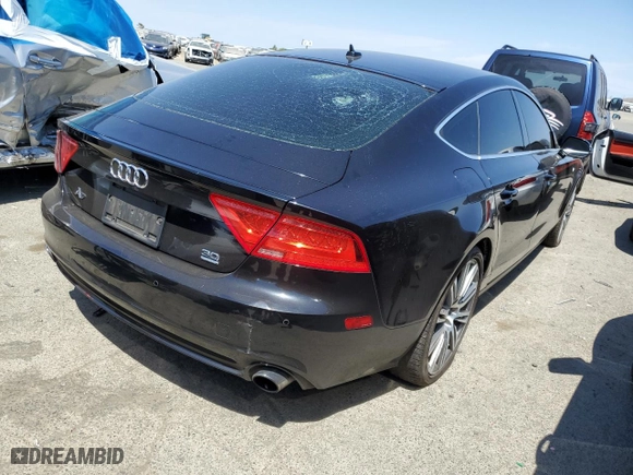 2012 Audi A7 3.0 Premium Plus with VIN WAUYGAFC4CN173773, listed as a Copart auction lot 54496733 with 139,162 mi miles and Salvage Title. Bid and sale history available at carsss.com. Image 3.
