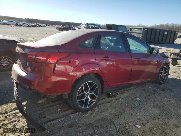 2017 Ford Focus SEL with VIN 1FADP3H28HL337195, listed as a Copart auction lot 47122485 with 0 mi miles and Salvage Title. Bid and sale history available at carsss.com. Image 3.