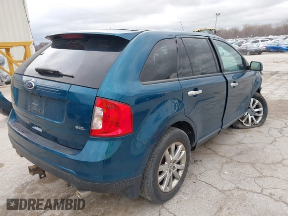 2011 Ford Edge SEL with VIN 2FMDK3JC9BBA41715, listed as a IAAI auction lot 41947808 with 107,341 mi miles. Bid and sale history available at carsss.com. Image 4.