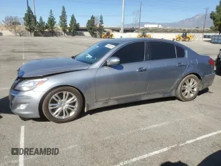 2014 Hyundai Genesis 3.8L with VIN KMHGC4DD9EU264887, listed as a Copart auction lot 46945255 with 193,252 mi miles and Clean Title. Bid and sale history available at carsss.com. Image 1.