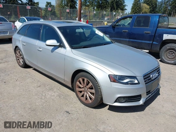 2010 Audi A4 2.0T Premium Plus with VIN WAUWFAFL8AA009361, listed as a IAAI auction lot 42013117 with 108,985 mi miles. Bid and sale history available at carsss.com. Image 1.