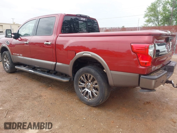 2018 Nissan Titan XD SV with VIN 1N6BA1F44JN550504, listed as a IAAI auction lot 41943693 with 1 mi miles. Bid and sale history available at carsss.com. Image 3.