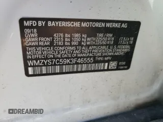 2019 MINI Countryman Cooper with VIN WMZYS7C59K3F46555, listed as a Copart auction lot 53354775 with 82,034 mi miles and Salvage title. Bid and sale history available at DreamBid. Image 12.