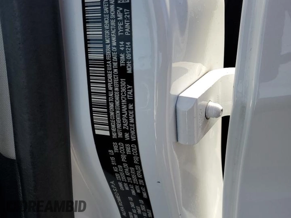 2019 Alfa Romeo Stelvio z VIN ZASPAJAN1K7C36301, wystawiony jako Copart lot #88811295 z przebiegiem Nie podano mil oraz Szkoda całkowita • Salvage title. Historia ofert i sprzedaży dostępna na DreamBid. Obrazek 14.