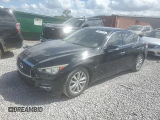 2015 Infiniti Q50 with VIN JN1BV7AP3FM342903, listed as a Copart auction lot 65427915 with 124,154 mi miles and Salvage title. Bid and sale history available at DreamBid. Image 1.