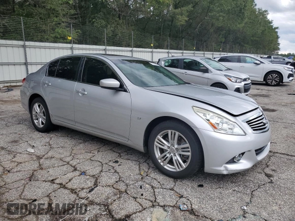 2015 Infiniti Q40 with VIN JN1CV6AR0FM523487, listed as a Copart auction lot 73708424 with 97,537 mi miles and Salvage Title. Bid and sale history available at carsss.com. Image 4.