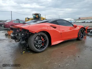 2020 Ferrari F8 Tributo with VIN ZFF92LLAXL0252707, listed as a Copart auction lot 43547204 with 4,092 mi miles. Bid and sale history available at carsss.com. Image 3.