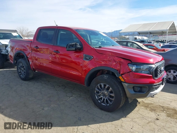 2021 Ford Ranger XL with VIN 1FTER4EH5MLD23952, listed as a IAAI auction lot 41654865 with 44,713 mi miles. Bid and sale history available at carsss.com. Image 1.