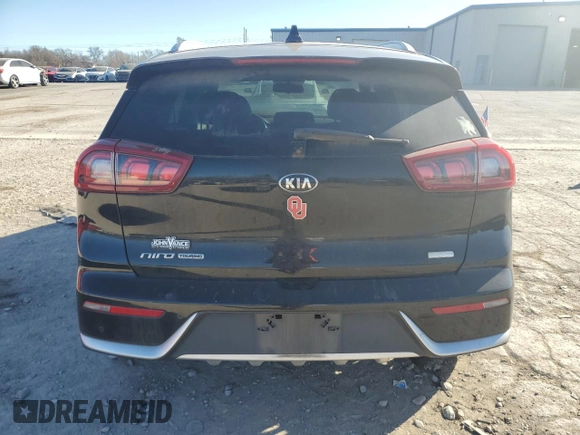 2017 Kia Niro Touring with VIN KNDCE3LC3H5055143, listed as a Copart auction lot 88364405 with 0 mi miles and Salvage Title. Bid and sale history available at carsss.com. Image 6.