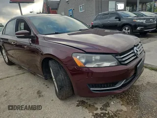 2013 Volkswagen Passat S with VIN 1VWAP7A30DC126376, listed as a Copart auction lot 65476255 with 144,933 mi miles and Clean title. Bid and sale history available at DreamBid. Image 1.