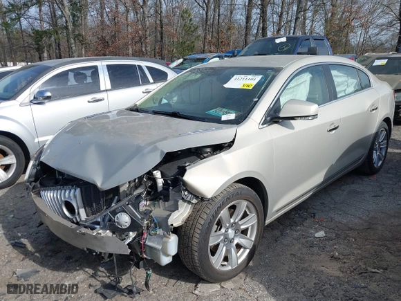 2012 Buick LaCrosse Leather with VIN 1G4GC5E39CF343974, listed as a IAAI auction lot 41211101 with 1 mi miles. Bid and sale history available at carsss.com. Image 2.