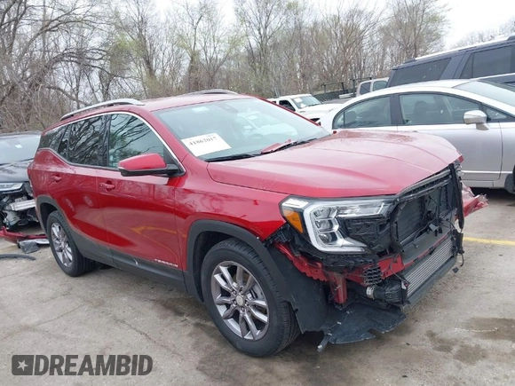 2024 GMC Terrain SLT с VIN 3GKALPEG5RL142276, выставлен на аукционе IAAI как лот 41862017 с пробегом 51 053 миль миль и . История ставок и продаж доступна на DreamBid. Изображение 1.