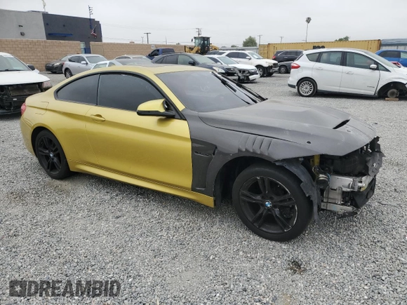 2015 BMW M4 with VIN WBS3R9C59FK332930, listed as a Copart auction lot 51443045 with 0 mi miles and Salvage Title. Bid and sale history available at carsss.com. Image 4.