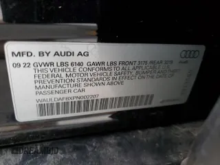 2023 Audi A8 with VIN WAULDAF8XPN002207, listed as a Copart auction lot 84796454 with 25,632 mi miles and Salvage Title. Bid and sale history available at carsss.com. Image 14.