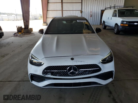 2023 Mercedes-Benz C 300 with VIN W1KAF4GB3PR127824, listed as a Copart auction lot 55670165 with 26,810 mi miles and Salvage title. Bid and sale history available at DreamBid. Image 5.