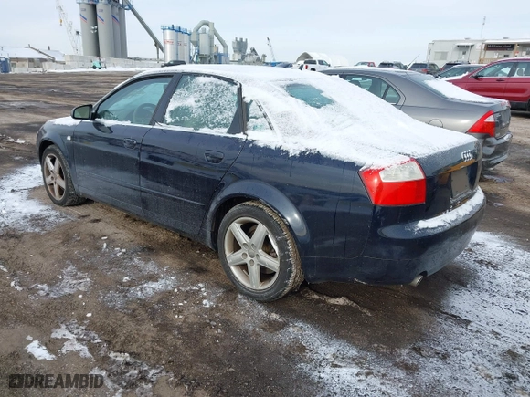 2005 Audi A4 3.0L with VIN WAULT68E95A076077, listed as a IAAI auction lot 41380217 with 54,423 mi miles. Bid and sale history available at carsss.com. Image 3.
