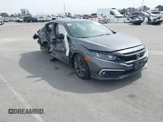 2020 Honda Civic Sedan EX-L with VIN 19XFC1F74LE204193, listed as a IAAI auction lot 41690269 with 50,336 mi miles. Bid and sale history available at carsss.com. Image 1.