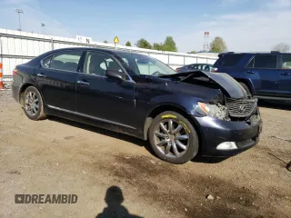 2008 Lexus LS 460 LWB with VIN JTHGL46FX85027700, listed as a Copart auction lot 54122595 with 198,182 mi miles and Salvage Title. Bid and sale history available at carsss.com. Image 4.