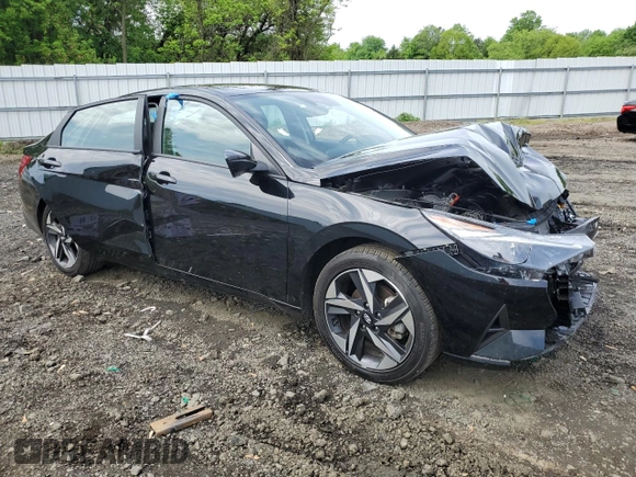 2023 Hyundai Elantra SEL with VIN KMHLS4AG6PU528375, listed as a Copart auction lot 58851354 with Not Provided miles and Salvage Title. Bid and sale history available at DreamBid. Image 4.