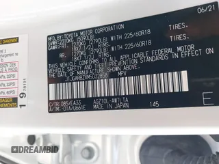 2021 Lexus NX 300 with VIN JTJGARBZXM5032858, listed as a IAAI auction lot 42499130 with 34,738 mi miles and . Bid and sale history available at DreamBid. Image 9.