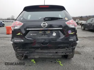 2016 Nissan Rogue SV with VIN KNMAT2MVXGP666538, listed as a Copart auction lot 45104455 with 101,104 mi miles and Salvage Title. Bid and sale history available at DreamBid. Image 6.