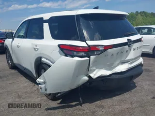 2024 Nissan Pathfinder S with VIN 5N1DR3AC1RC256575, listed as a IAAI auction lot 42042961 with 21,504 mi miles and . Bid and sale history available at DreamBid. Image 6.
