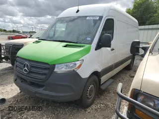 2021 Mercedes-Benz Sprinter Cargo with VIN W1Y4ECHY8MT058906, listed as a Copart auction lot 75736554 with 171,564 mi miles and Salvage Title. Bid and sale history available at carsss.com. Image 1.