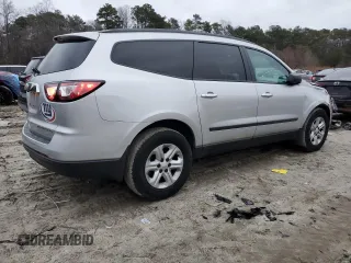 2014 Chevrolet Traverse LS z VIN 1GNKVFED2EJ141427, wystawiony jako Copart lot #83452714 z przebiegiem 132 687 mil mil oraz Szkoda całkowita • Salvage title. Historia ofert i sprzedaży dostępna na DreamBid. Obrazek 3.
