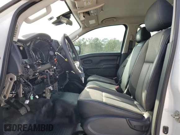 2021 Nissan Titan S with VIN 1N6AA1ECXMN510209, listed as a Copart auction lot 45485795 with 71,495 mi miles and Salvage title. Bid and sale history available at DreamBid. Image 7.