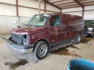 2005 Chevrolet Express Cargo with VIN 1GCGG25V351202438, listed as a Copart auction lot 60753295 with Not provided miles and Salvage title. Bid and sale history available at DreamBid. Image 1.