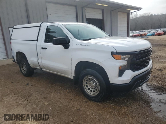2023 Chevrolet Silverado 1500 Work Truck with VIN 3GCNAAEK0PG362855, listed as a Copart auction lot 48986485 with 154,022 mi miles and Clean Title. Bid and sale history available at DreamBid. Image 4.